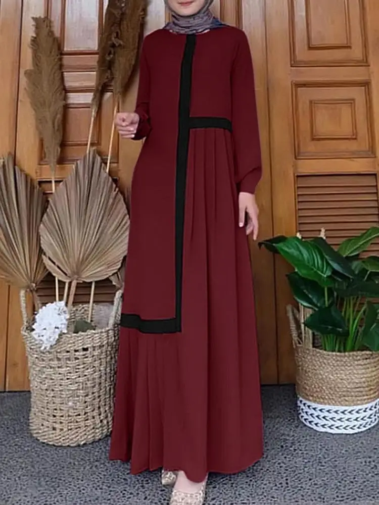 Solid color Dubai Abaya Open  Abaya Muslim Full Dress High Quality Customized  Abaya dress