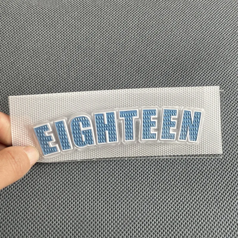 2024 New Fashion Silicone Custom 3D Logo Heat Transfer Printing For Clothes Thick Heat Transfer Vinyl Film