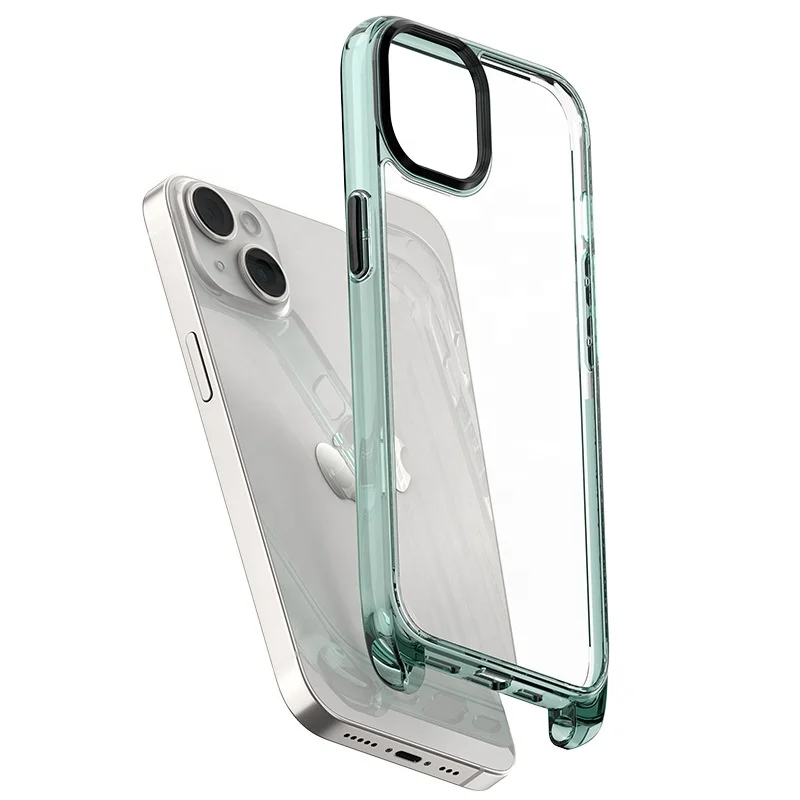 Crystal Clear Rope Phone Case For iPhone 14 Pro With Adjustable Strap Lanyard Anti-Drop Protective Cover