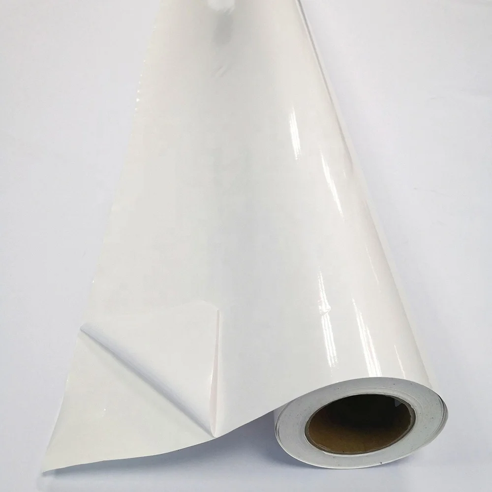 China Factory Supply White Glossy/Matte Vinyl Sticker Paper Roll for printing