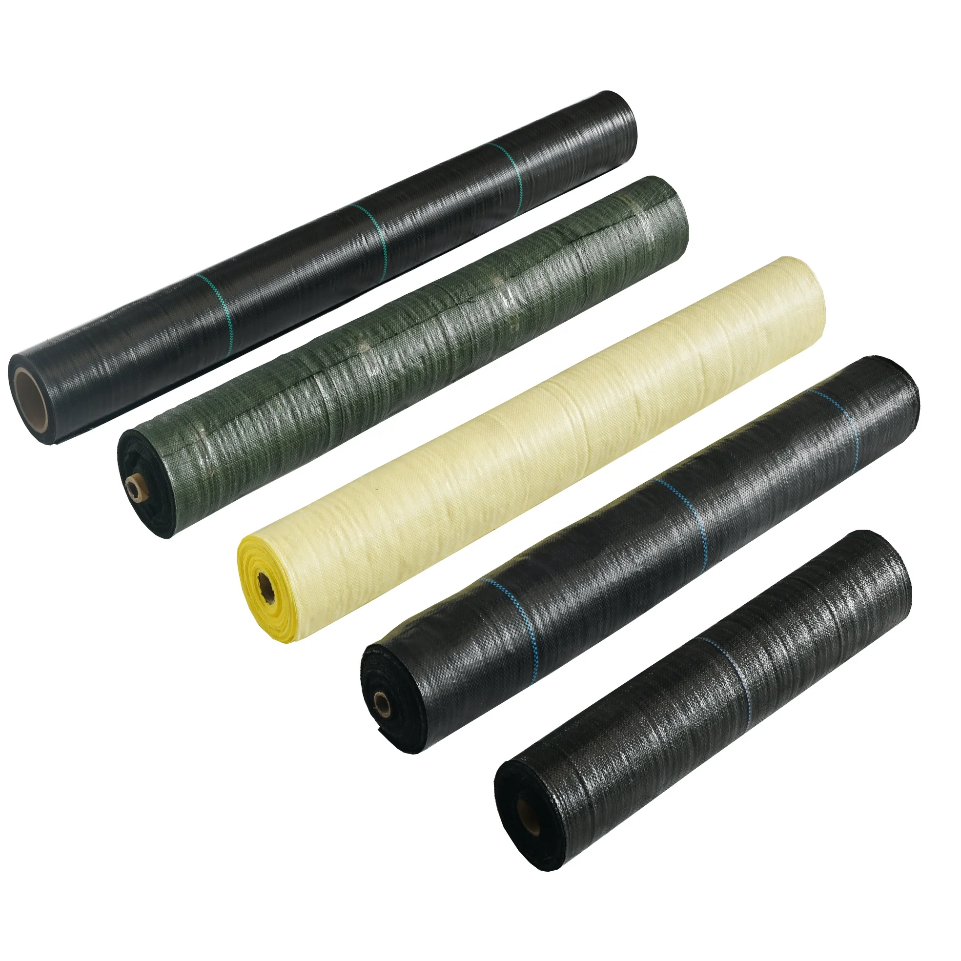 Plant nursery Weed Control Membrane Black PP Woven Weed Mat Stabilization UV Fabric Weed Mat Roll Agricultural Ground Cover