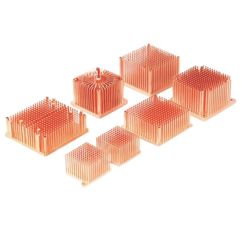 Custom heatsink small/large copper aluminum skived fin heat sink for LED heatsink