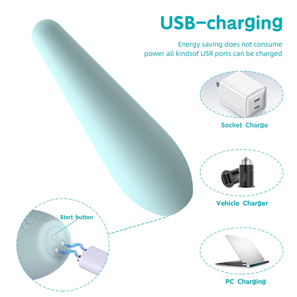 USB Rechargeable Multi Speed G Spot Anal Plug Vibrator Sex Toys for Women Vagina Clitoral Nipple Stimulator Massager Vibrators