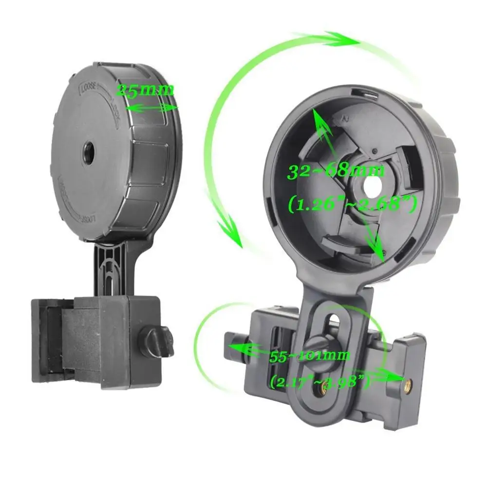 
Cellphone Telescope Adapter Mount, Universal Phone Scope Mount, Work with for Spotting Scope, Telescope, Microscope, Monocular 