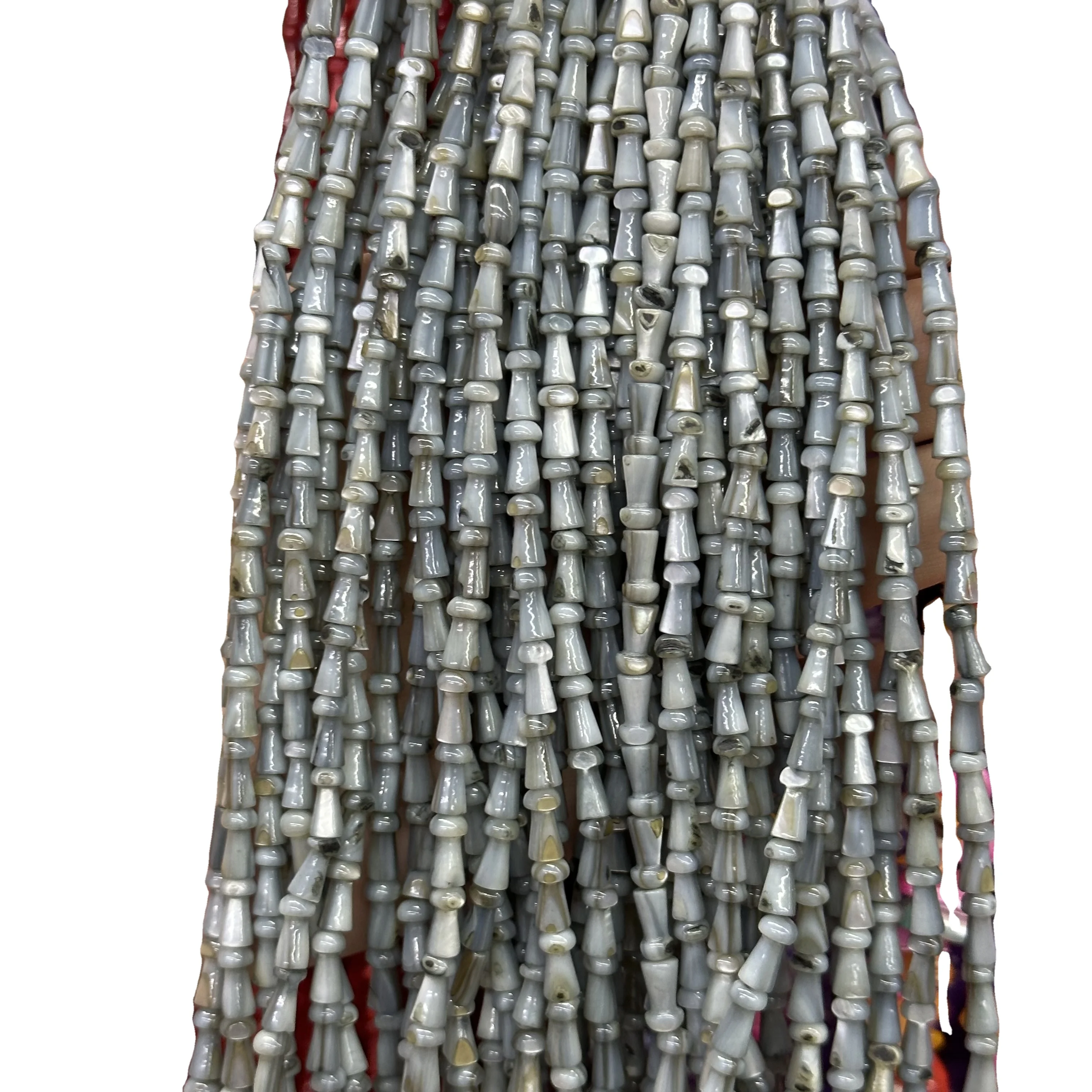 Horseshoe snail 4*7mm mushroom shell beads semi-finished loose beads diy bracelet necklace jewelry hairpin earrings wholesale