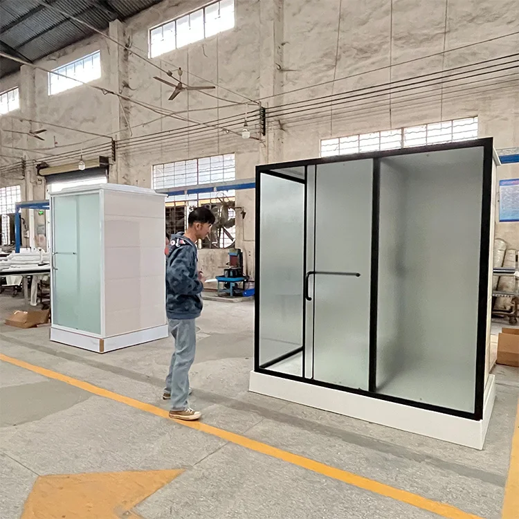 HDSAFE Prefab Shower Room Factory Wholesale All In One Modular Unit With Toilet Shower Sink for Interior Exterior