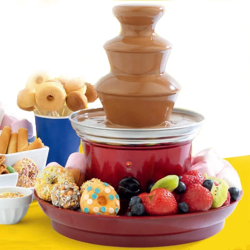 Mini Chocolate Fountain for Convenient Home or Office Use