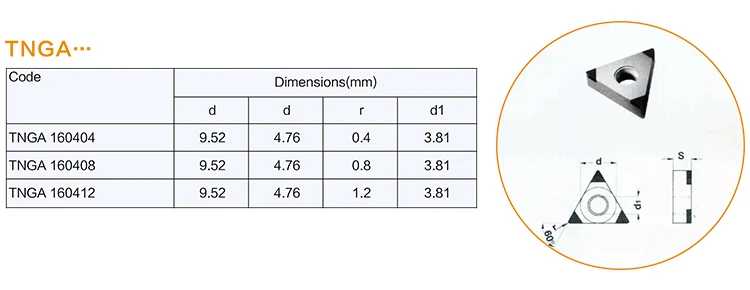 Qiye CBN TNGA 160404 160408 160412 inserts CBN cutting tools for cast iron hardened steel