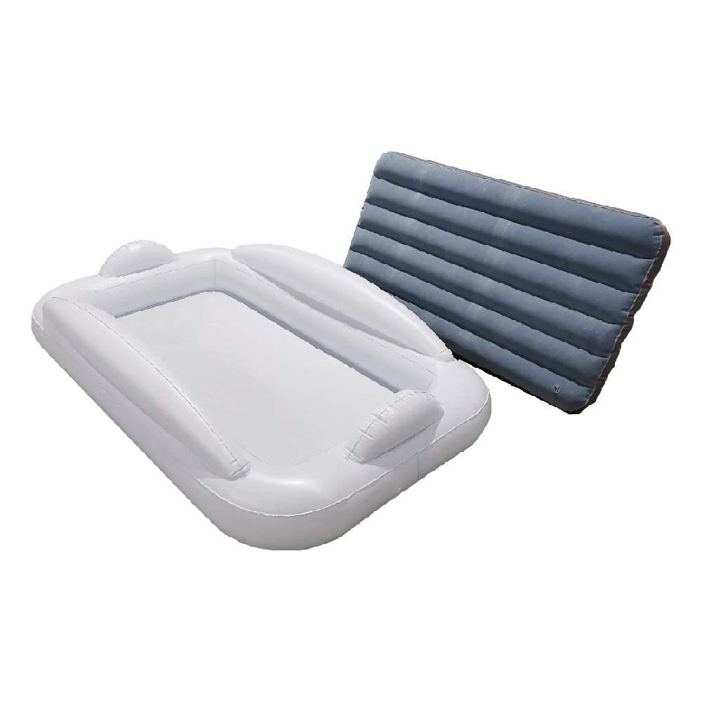 Portable Blow Up Mattress Sleeping Bed Cot with Security Bed Rails and Electric Pump Ideal for Road Trip Camping Sleepovers
