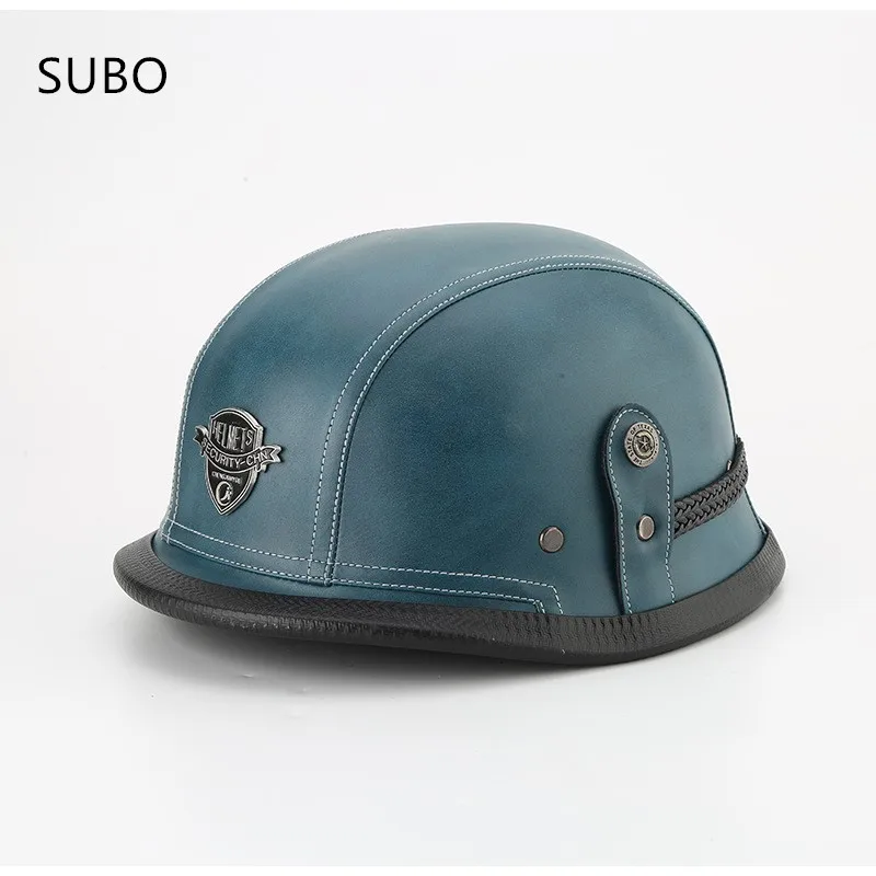 SUBO German Design Fashion Motorcycle Helmets Quality ABS Bike Comfortable Ride 9 Colors Optional Open Face ECE Certified Helmet