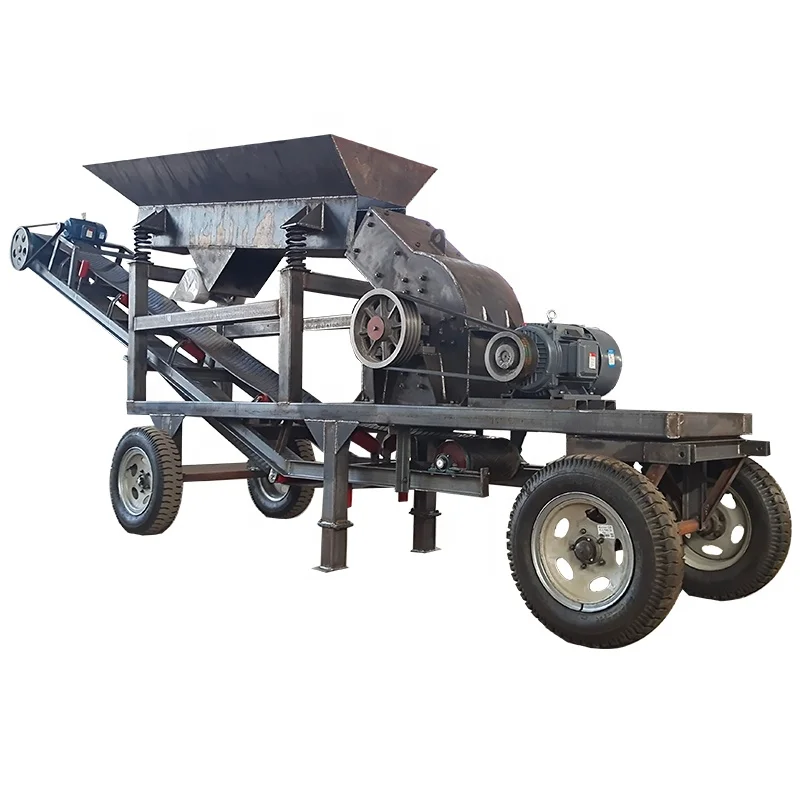400*600Small sand making machine with diesel engine for power is not limited by the site power supply