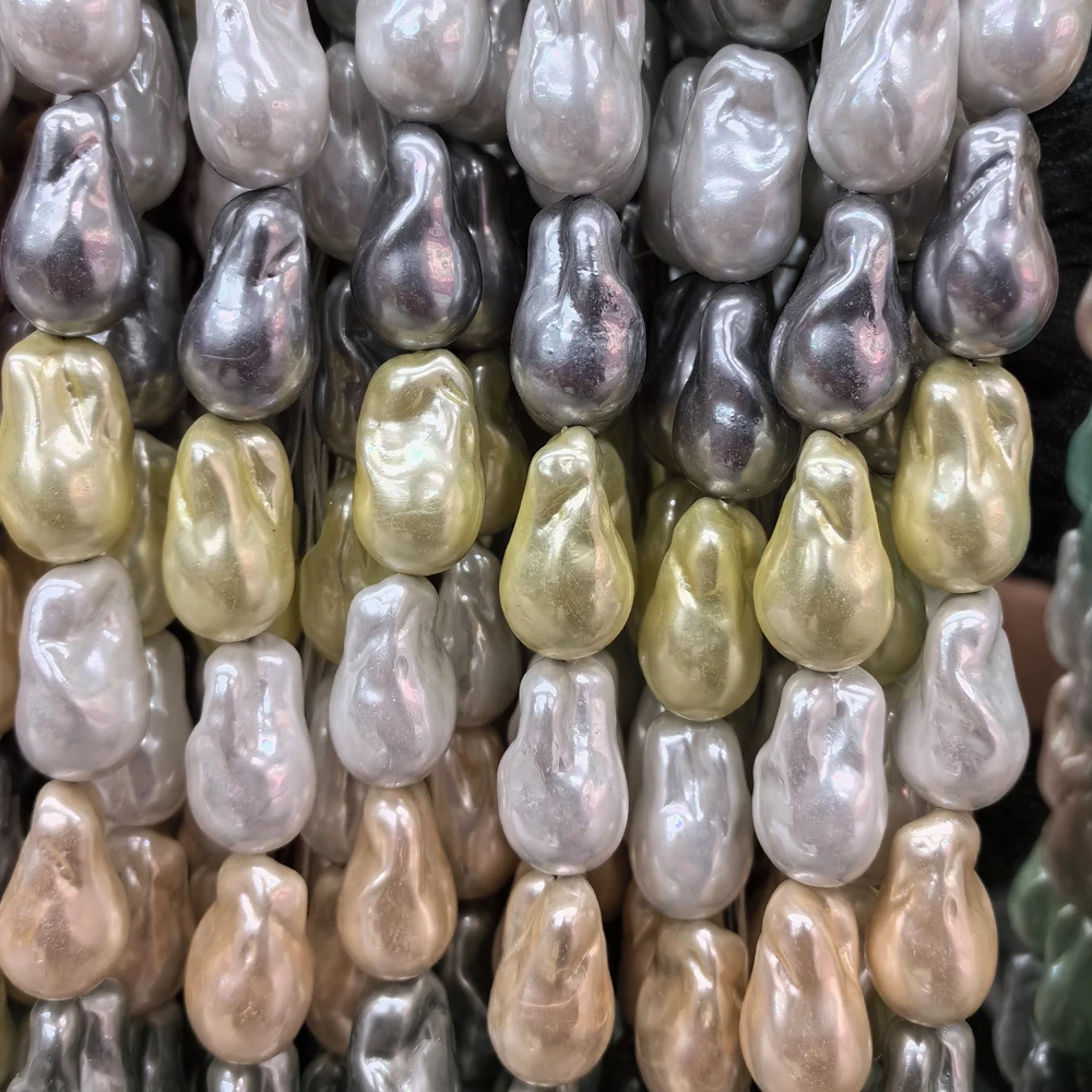 Natural Baroque Shell Pearl Beads Colorful Irregular Nuggets Pearl Loose Beads For Jewelry Making Beading Supplies