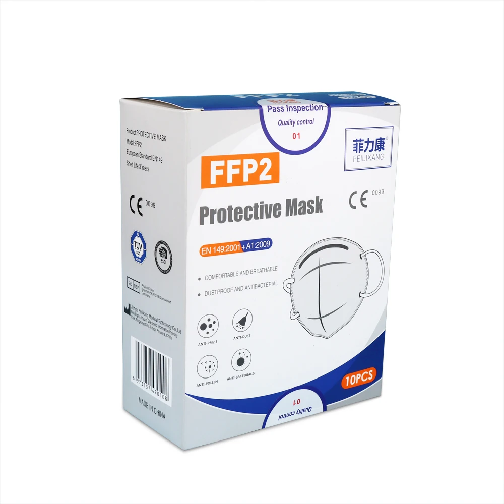 
Ffp2 face mask dust protective respirator wholesale factory price maske ffp2 Ce EN149 ffp2 mask 