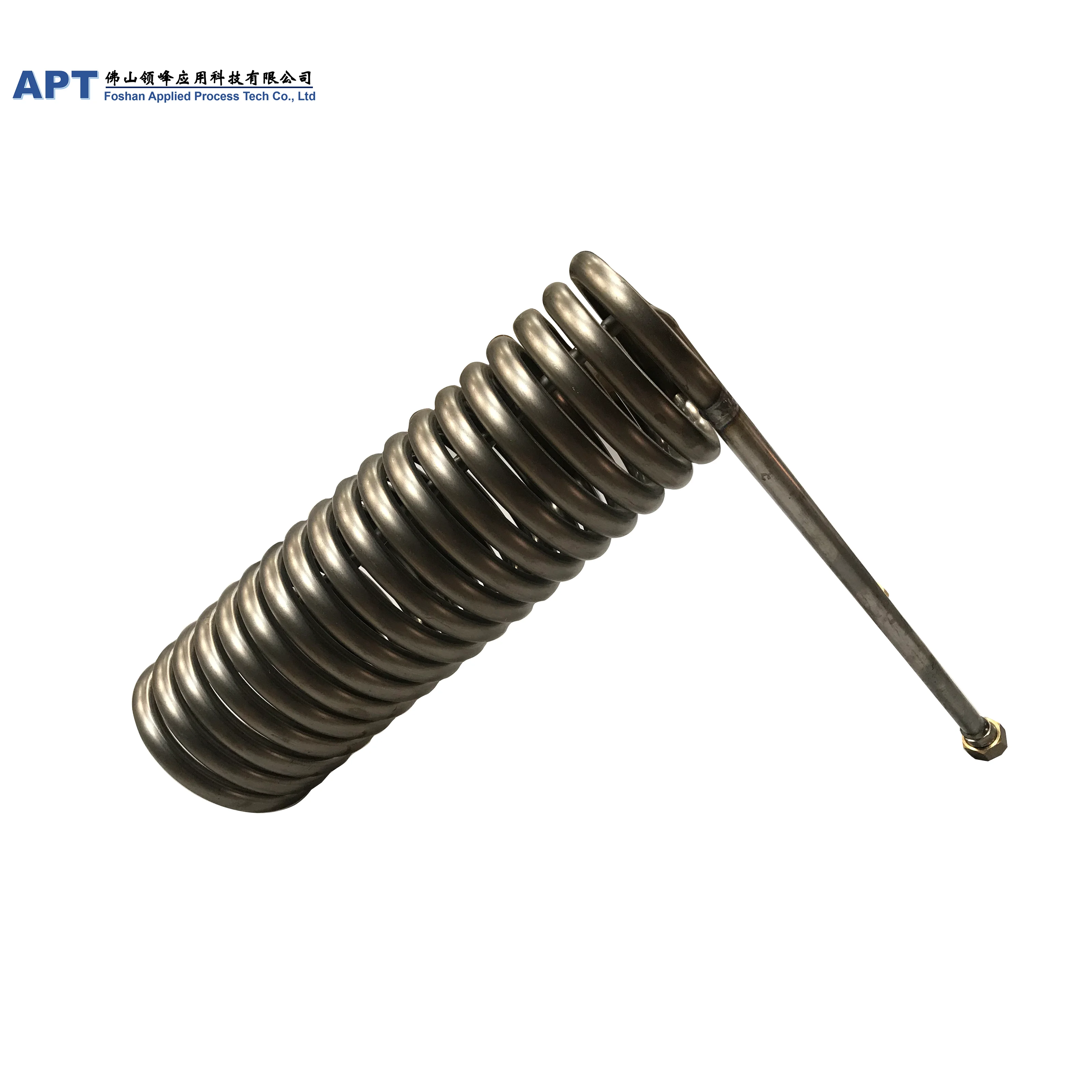 
APT Corrosion-resistant titanium spiral pipe coil pure titanium coil pipe for seawater heat transfer 