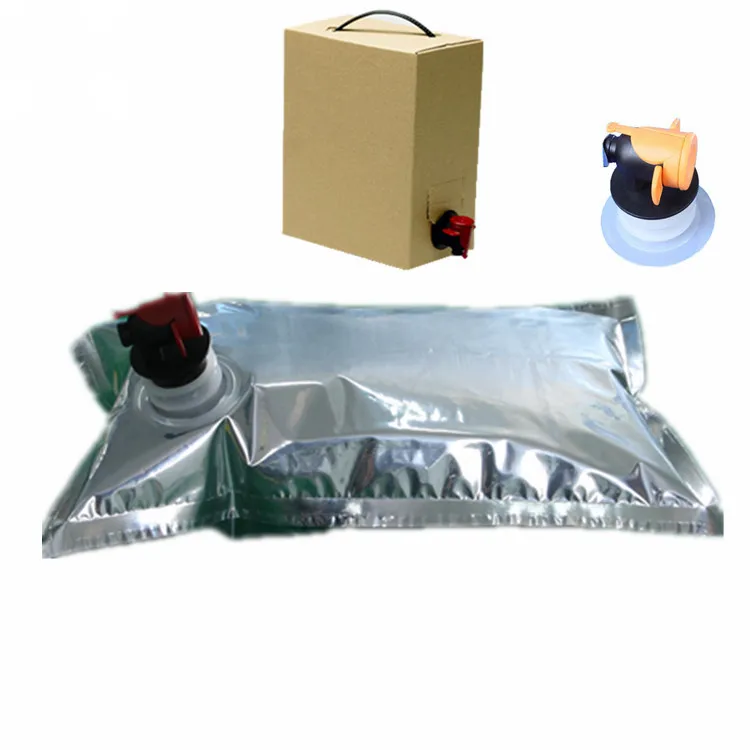 5 L plastic bag in box with valve for ultrasound gel packaging