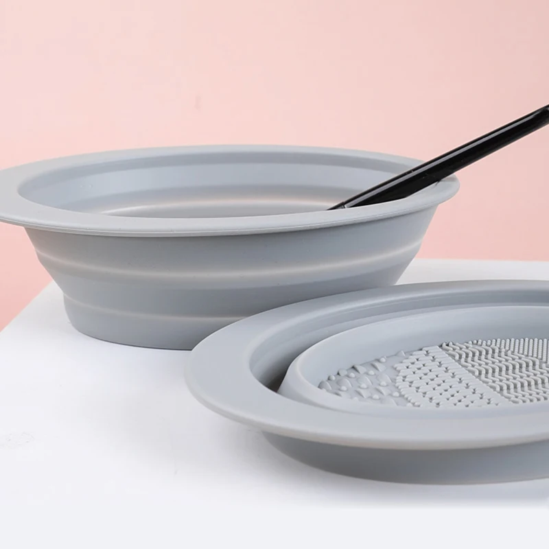 
beauty Tools cleaner Silicone Makeup brush cleaner bowl Make Up Washing Brush Cleaning mat 