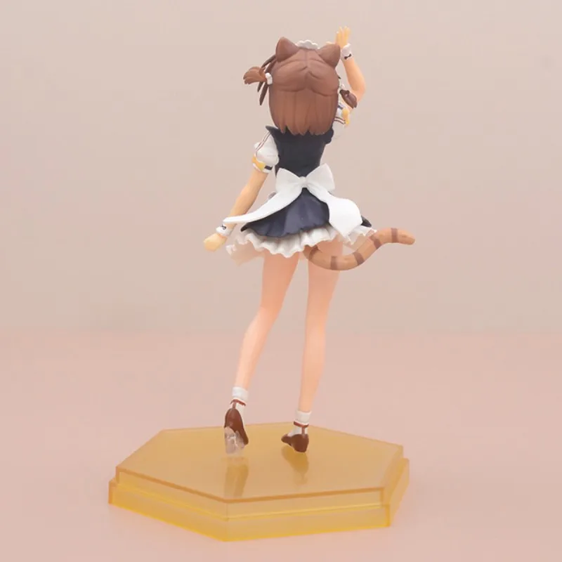 Oem 2 Style action figure Vinyl doll Toys Pink hair figuras de Nekopara Chocola Vanilla complete set