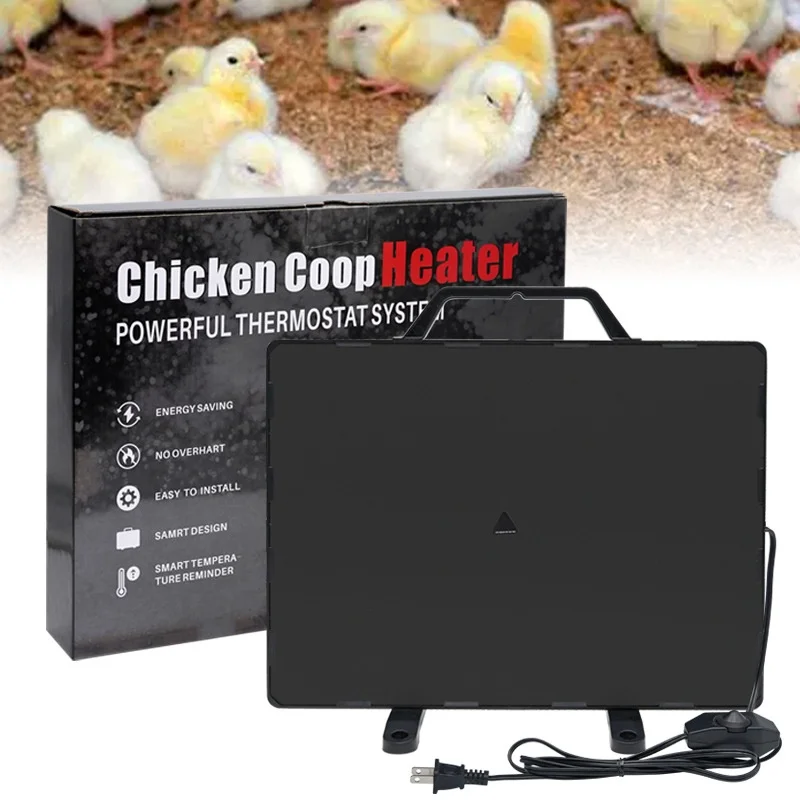 Chicken Coop Heating Panel Chick Brooder Heating Plate 15.5 X 11.5 Inch 160 Watts Adjustable Temp Chicken Coop Warmer for Chick
