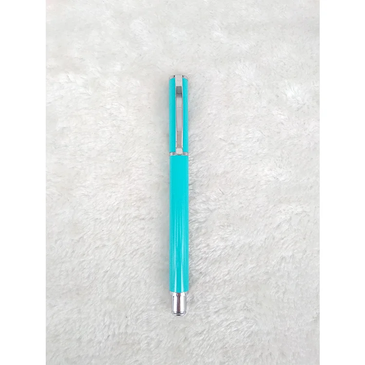 Best luxury metallic aluminum promotion  metal ballpoint pen with custom logo printed TWIST ACTION