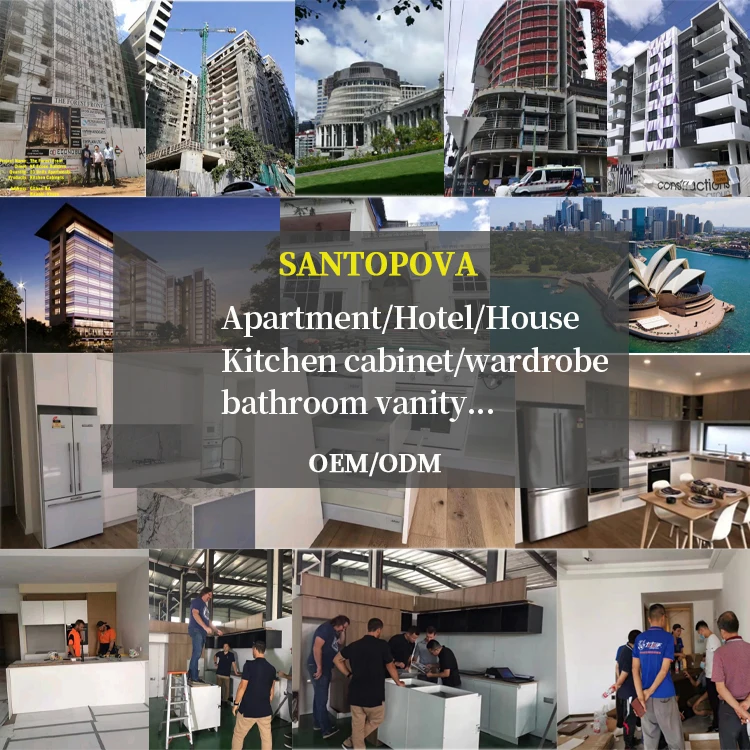 Popular Australia White High Gloss Lacquer Kitchen Cabinet