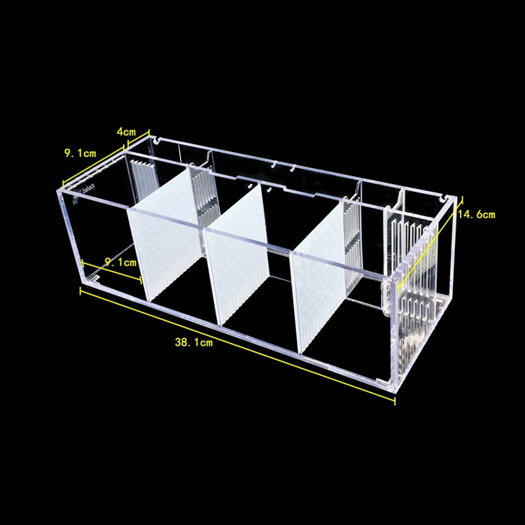 Relaxlines open aquarium rectangular four grid acrylic aquarium landscape small desktop fish tank