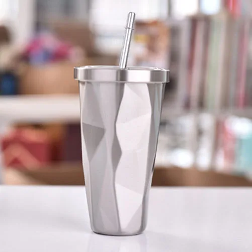  Оптовая продажа 17oz 500ml яркий дорожный с двойными стенками Вакуумный термос из нержавеющей стали бриллиантами стакан кружка кофе чашки