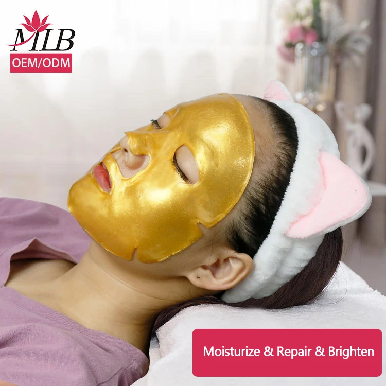 Natural collagen new face products custom logo gold glow skin care set kit korea private label collagen face mask newmask