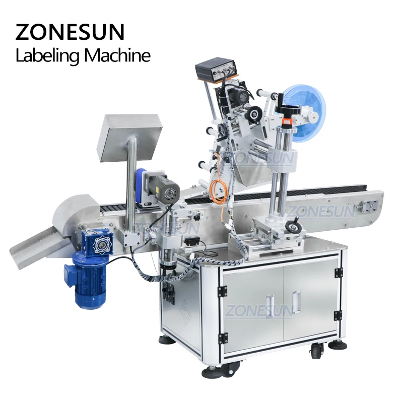 ZONESUN ZS-TB823 горизонтальная трубка стикер автоматический карандаш пластиковые круглые бутылки Этикетировочная машина для Крио-флаконов