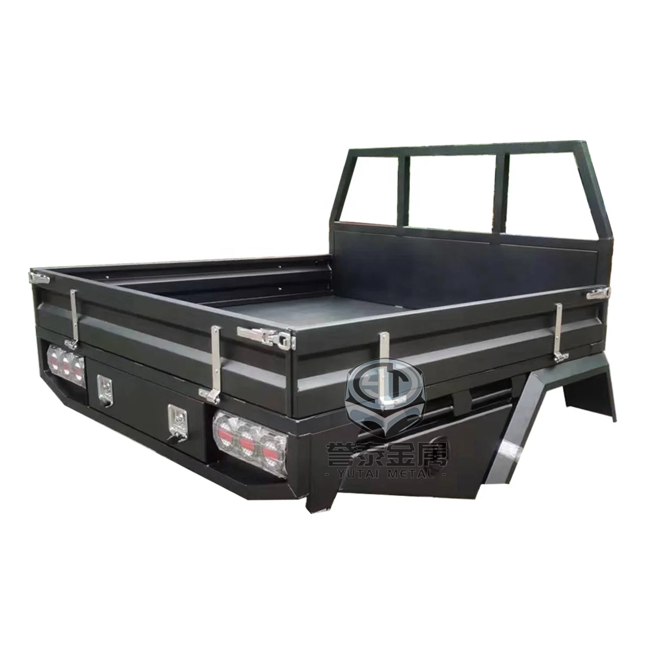 Custom Ute Tray Pickup Truck Aluminium Single Cab Cage Half Tray Camping Canvas body Hilux tray