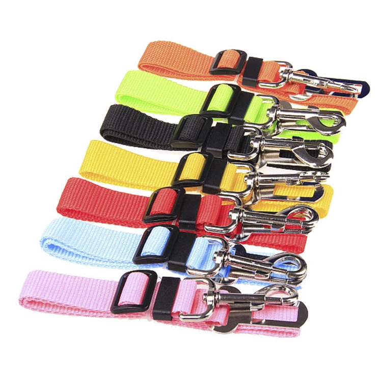 Pet Dog Cat Car Seat Belt Dog Accessories Adjustable Harness Lead Leash Small Medium Travel Clip Puppy Collar Leash Pet Supplies