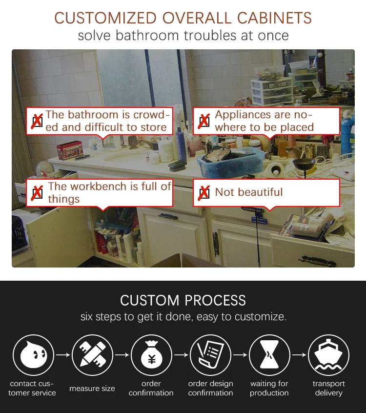 All style toilet cabinets customized with various material according to drawings engineering assistance