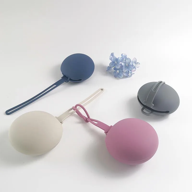 New Design Silicone Pacifier Case Storage Bag Cover Food Grade Silicone Nipple Cover Box Baby pacifier pouch