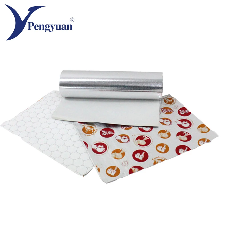 
High-end design greaseproof aluminium foil faced kraft paper roll 
