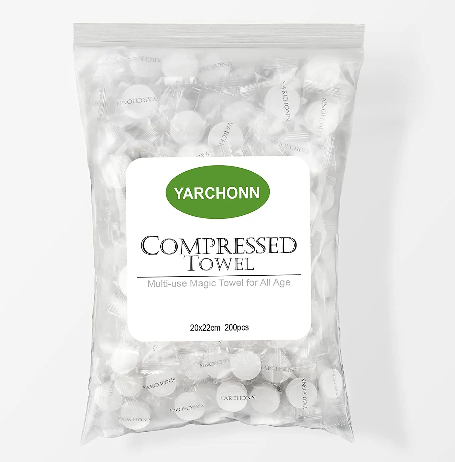 100 Pcs Disposable Mini Compressed Cotton Towel Coin Tissue Towels for Travel Daily Use