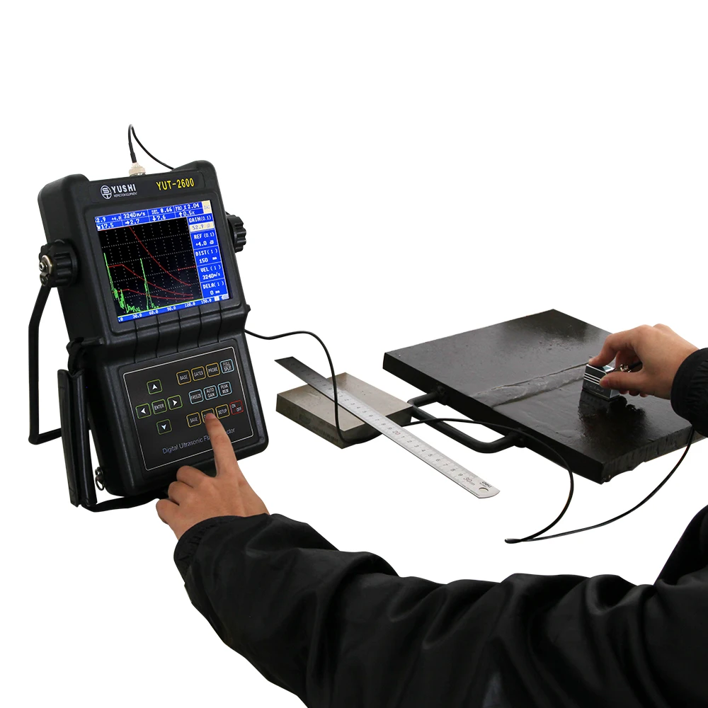 Freeshipping YUSHI NDT Ultrasonic Flaw Detector YUT-2600 Weld Inspection DAC Curve Manufacturer Portable