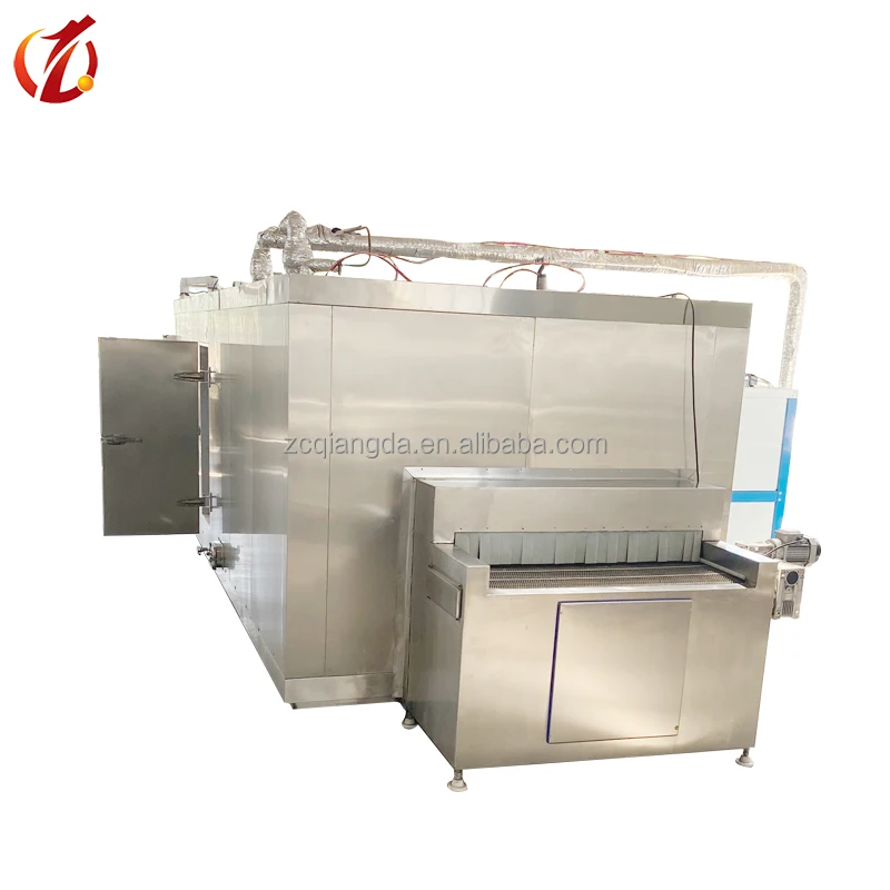 iqf freezing machine continuous tunnel blast contact plate freezer  freezer