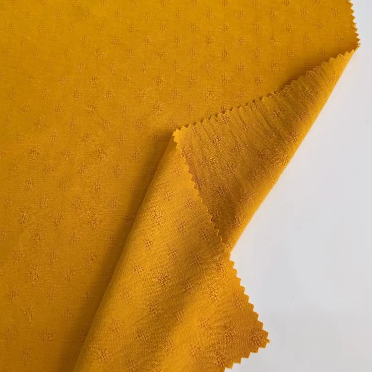 High-quality ginger yellow sofa pillow breathable fabric garment 100% polyester textile