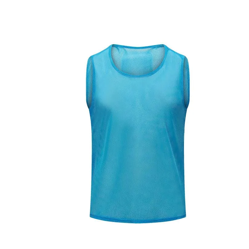 wholesale quick-dry breathable football jerseys custom logo print sport team soccer training bibs vests blank soccer jersey