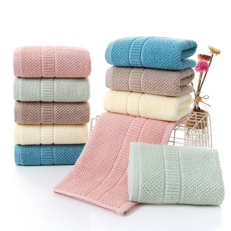 Wholesale best quality super dry 100% Cotton Soft Solid color forging gear towel