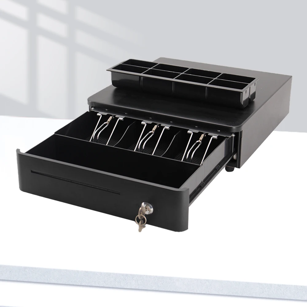 HER-330R Electronic Pos  cash drawer  suppliers cash register rounded corners 12V, Rj11 Lock Cash drawer for sale