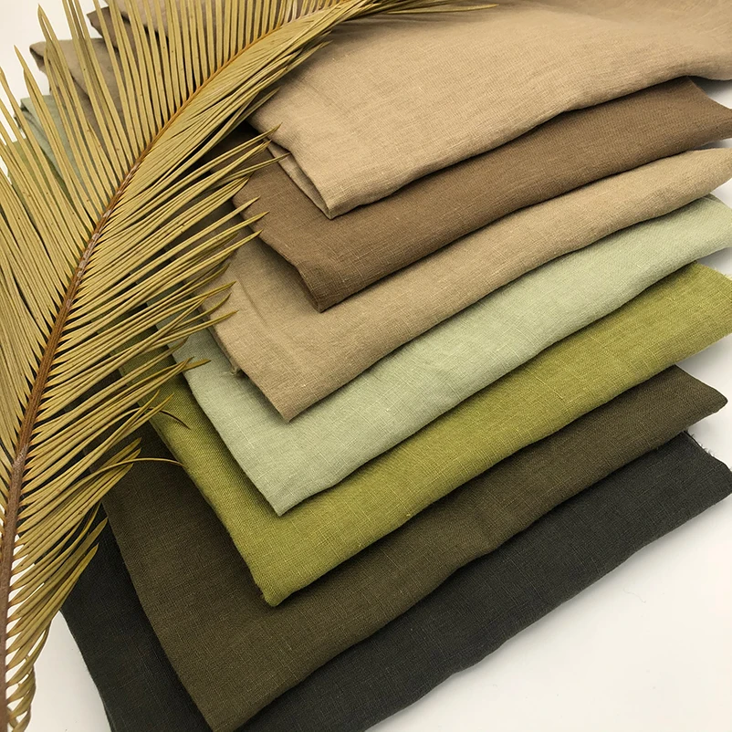 cheap stock China linen wholesale supplier man shirt dress organic natural fiber stone washes linen rayon blend ramie fabric