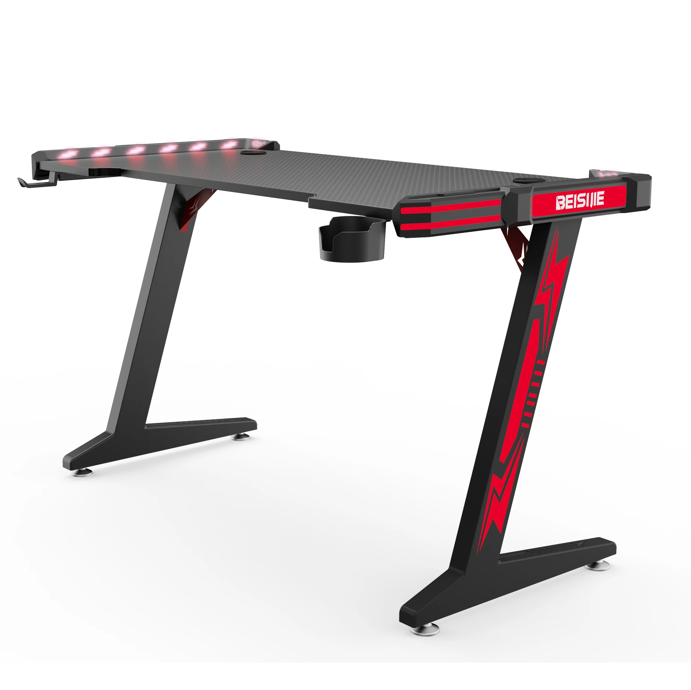 BEISIJIE Factory Wholesale High-quality Z-X Red E-sports  Computer Gaming Table