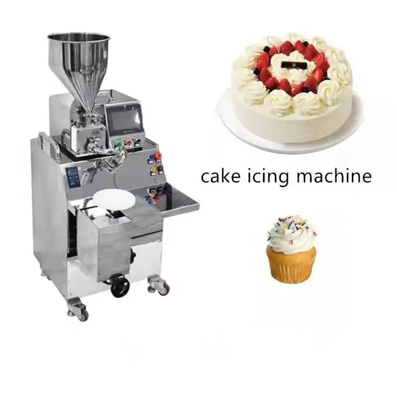 fast speed round cake decorating spreading machine cake icing machine price in China