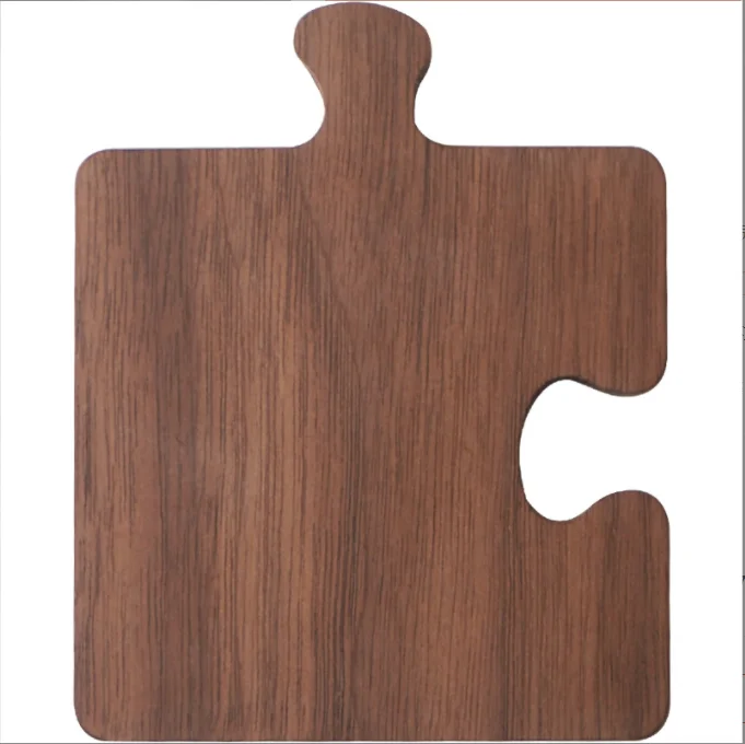 Walnut coasters Solid wood tea coasters Insulation pads Wooden puzzle coasters plate mats wooden mats