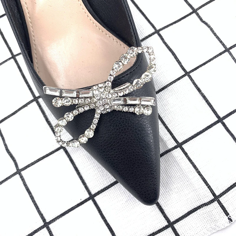 High quality Vintage custom wedding removable rhinestone shoe clips for bridal