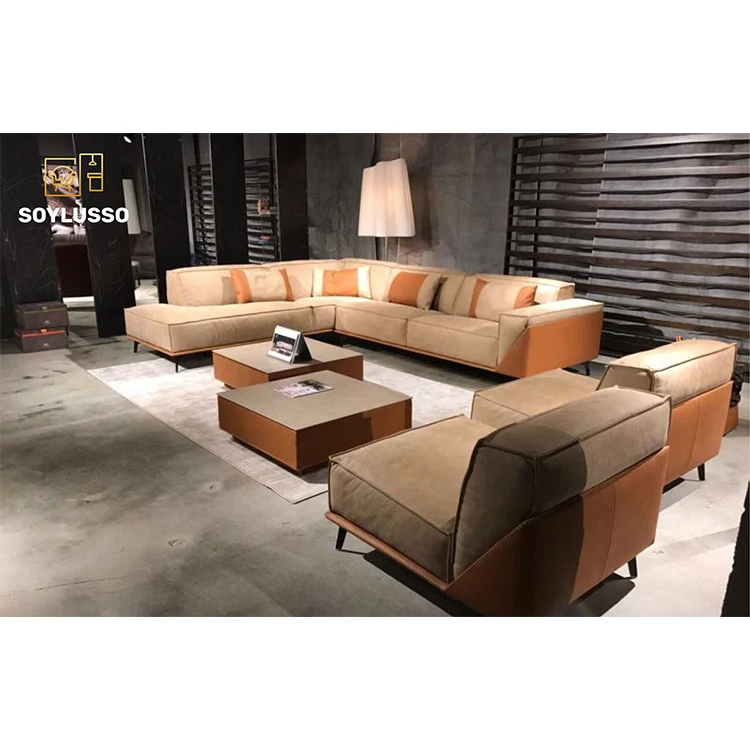 Factory manufacture wholesale price executive classic simple design modern soft couch L shaped sofa velvet living room furniture