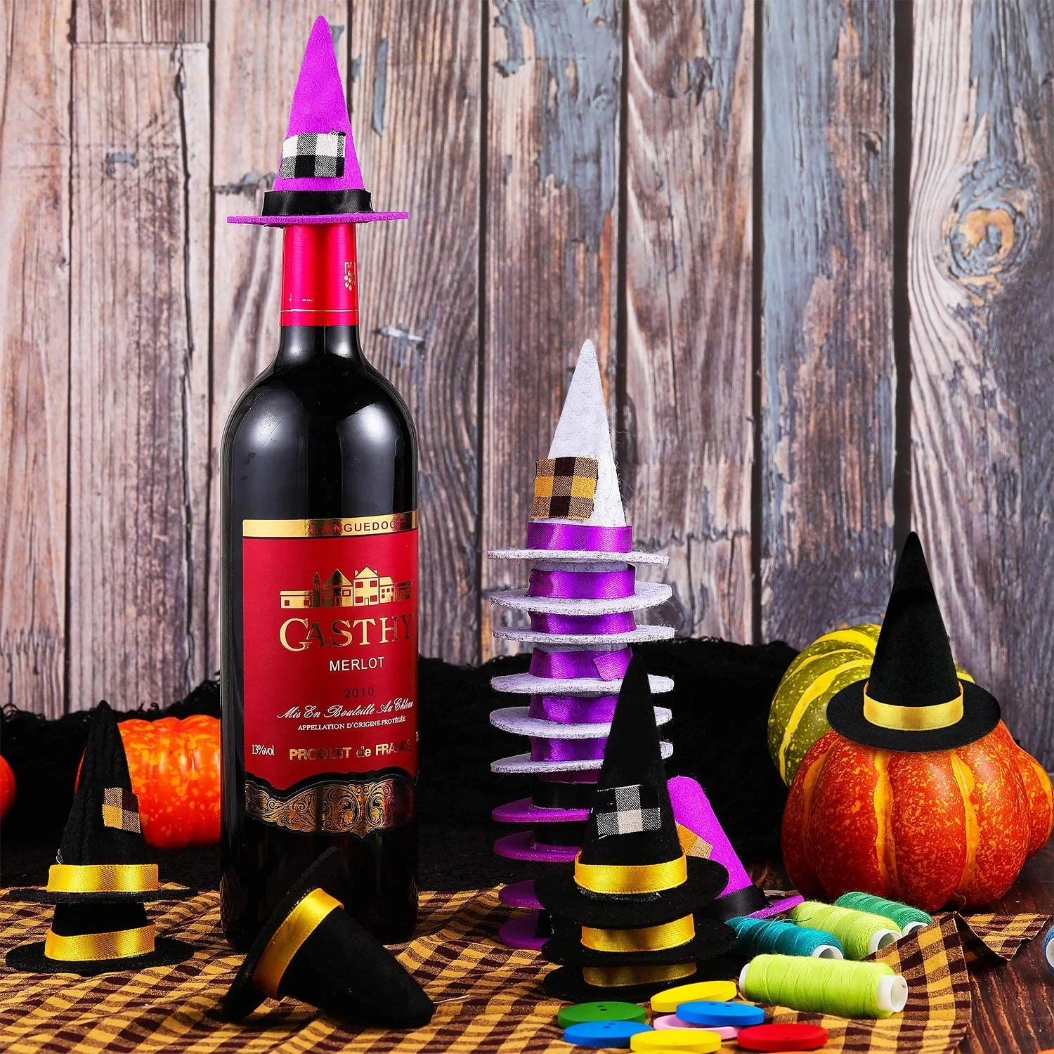 2022 New Pet Accessories Pet Halloween Costume Party Dress up Halloween Pet Collar Hat Set for Cats and Dogs