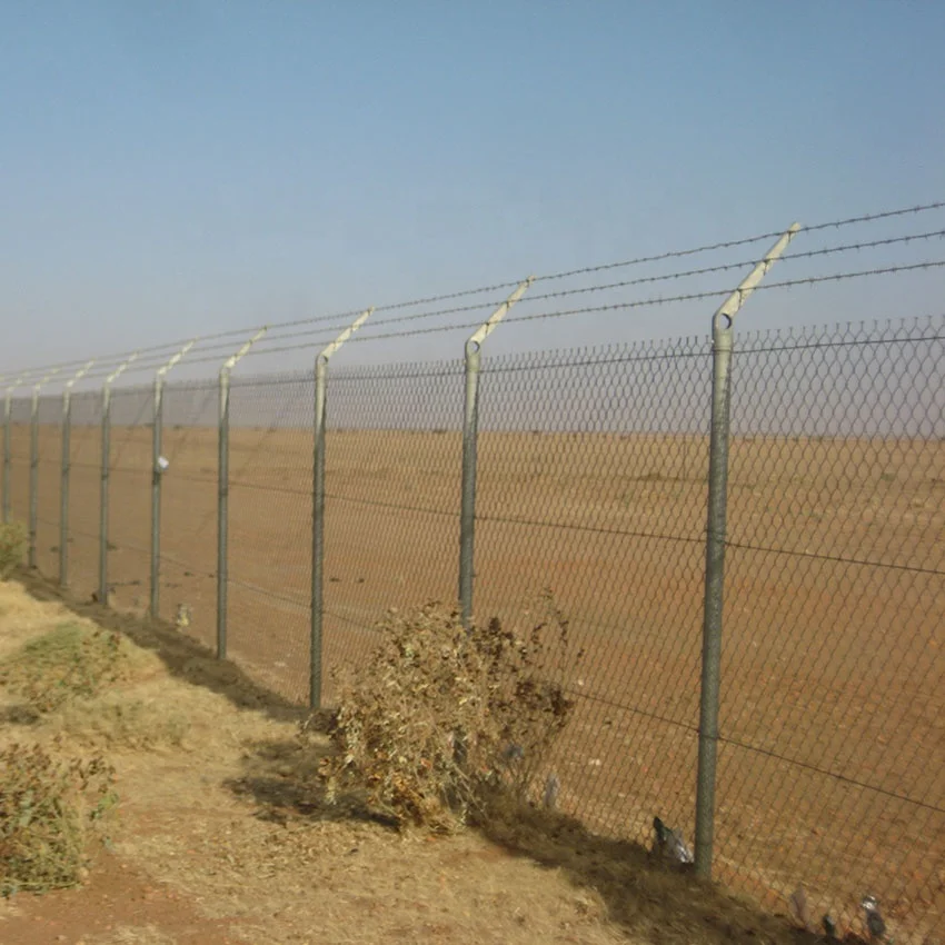 PVC Powder Coated Galvanized Iron Construction Panel Safety Steel Wire Mesh Chain Link Fence & Trellis for Outdoor Spaces