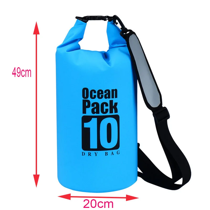 
2L 5L10L15L20L25L30L 40L 50L60L Boating Floating Hiking Kayak Wet 250D/500D tarpaulin Outdoor Ocean Pack waterproof dry bag 