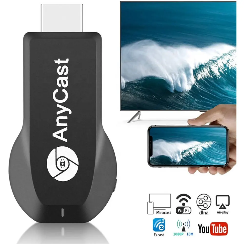  Горячая Распродажа удобная переноска Anycast M2 Plus Miracast Hd Mi 1080p передатчик ТВ Беспроводной Wifi адаптер